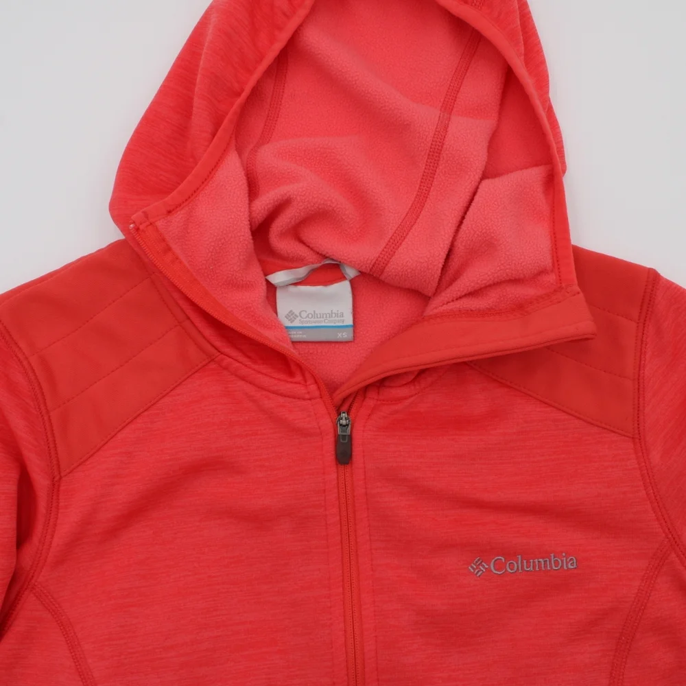 Columbia Women’s Bright Pink Fleece Hoodie – Full Zip, XS - Picture 10 of 10